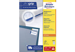 Etiket Avery Zweckform 3666 38x21.2mm wit 6500stuks
