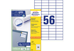 Etiket Avery Zweckform 3668 52.5x21.2mm wit 5600stuks