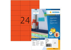 Etiket HERMA 4407 70x37mm rood 2400stuks