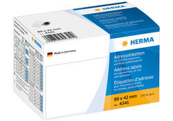 Etiket HERMA adres 4341 89X42mm op rol 250stuks