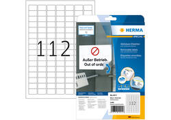 Etiket HERMA 4211 25.4x16.9mm verwijderbaar wit 2800stuks