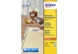 Etiket Avery L4732REV-25 35.6x16.9mm afneembaar wit 2000stuk
