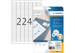 Etiket HERMA 8830 25.4x8.5mm mat wit 5600stuks
