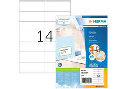 Etiket HERMA 4452 105x42mm premium wit 1400stuks