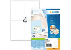 Etiket HERMA 4454 105x144mm premium wit 400stuks