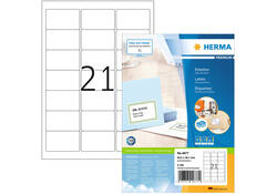 Etiket HERMA 4677 63.5x38.1mm premium wit 2100stuks