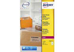 Etiket Avery L7565-25 99.1x67.7mm transparant 200stuks