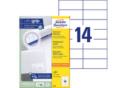 Etiket Avery Zweckform 3653 105x42.3Mm wit 1400stuks