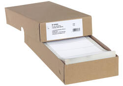 Etiket HERMA 8166 111.7x48.4mm 1-baans wit 2000stuks