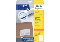 Etiket Avery Zweckform 6119 210x297mm A4 wit 25stuks