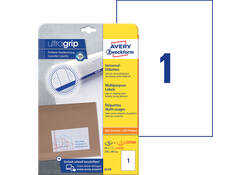 Etiket Avery Zweckform 6119 210x297mm A4 wit 25stuks