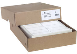 Etiket HERMA 8220 88.9x35.7mm 2-baans wit 8000stuks