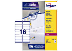 Etiket Avery L7162-250 99.1x33.9mm wit 4000stuks