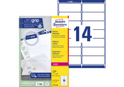 Etiket Avery L7163-250 99.1x38.1mm wit 3500stuks