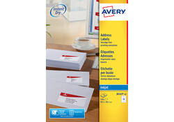 Etiket Avery J8163-10 99.1x38.1mm wit 140stuks