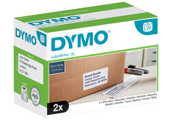 Etiket Dymo LabelWriter 5XL verzendlabel 59x102mm 2 rollen á 575 stuks wit