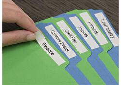 Labeltape Dymo LabelManager D1 polyester 12mm zwart op wit 10 stuks
