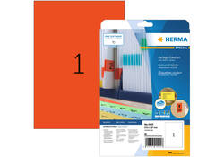 Etiket HERMA 4422 210x297mm A4 verwijderbaar rood 20stuks