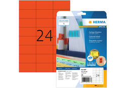 Etiket HERMA 4467 70x37mm verwijderbaar rood 480stuks