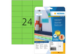 Etiket HERMA 4469 70x37mm verwijderbaar groen 480stuks