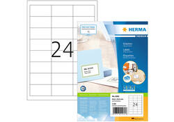 Etiket HERMA 4262 64.6x33.8mm premium wit 2400stuks