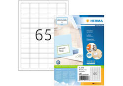 Etiket HERMA 4270 38.1x21.2mm premium wit 6500stuks