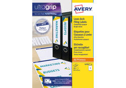 Rugetiket Avery Zweckform breed 61x192mm zelfklevend wit