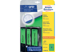 Rugetiket Avery breed 61x192mm zelfklevend groen