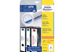 Rugetiket Avery breed/lang 61x297mm zelfklevend wit