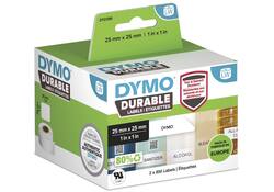 Etiket Dymo LabelWriter industrieel 25x25mm 2 rollen á 850 stuks wit
