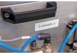 Labeltape Dymo LabelManager D1 polyester 12mm duurzaam zwart op wit