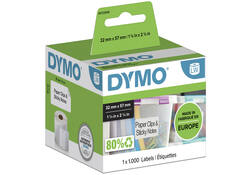 Etiket Dymo LabelWriter multifunctioneel 32x57mm 1 rol á 1000 stuks wit