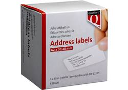 Labeletiket Quantore DK-22205 62x30.48mm wit