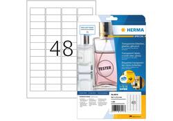 Etiket HERMA 8016 45.7x21.2mm transparant 1200 stuks
