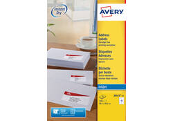 Etiket Avery J8163-25 99.1x38.1mm wit 350stuks