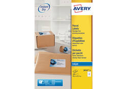 Etiket Avery J8165-25 99.1x67.7mm wit 200stuks