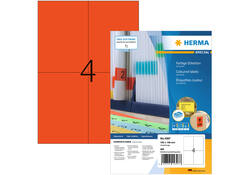 Etiket HERMA 4397 105x148mm A6 rood 400stuks