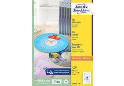 Etiket Avery Zweckform L6043-100 CD wit 200stuks