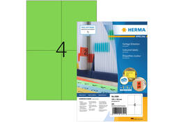 Etiket HERMA 4399 105x148mm A6 groen 400stuks