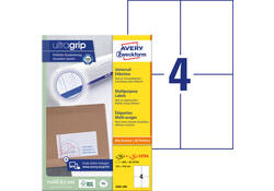 Etiket Avery Zweckform 3483-200 105x148mm A6 wit 800stuks