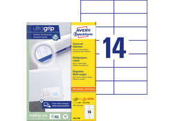 Etiket Avery Zweckform 3653-200 105x42.3mm wit 2800stuks