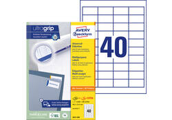 Etiket Avery Zweckform 3657-200 48.5x25.4mm wit 8000stuks