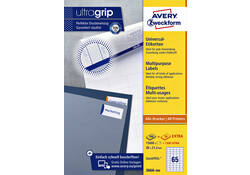 Etiket Avery Zweckform 3666-200 38x21.2mm wit 13000stuks