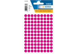 Etiket HERMA 1836 rond 8mm roze 540stuks
