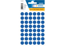 Etiket HERMA 1853 rond 13mm donkerblauw 240stuks