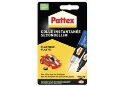 Secondenlijm Pattex all plastic tube 2 gram op blister