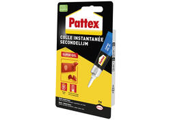 Secondelijm Pattex super gel tube 3gram op blister