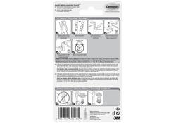Haak Command mini inclusief bevestigingsstrip transparant 6 stuks
