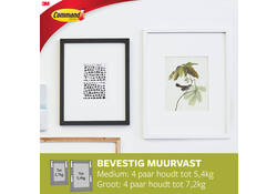 Bevestigingsstrip Command middelgroot klik vast 5,4kg wit