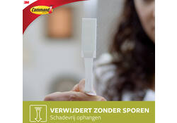 Bevestigingsstrip Command klik vast klein 1,8kg wit